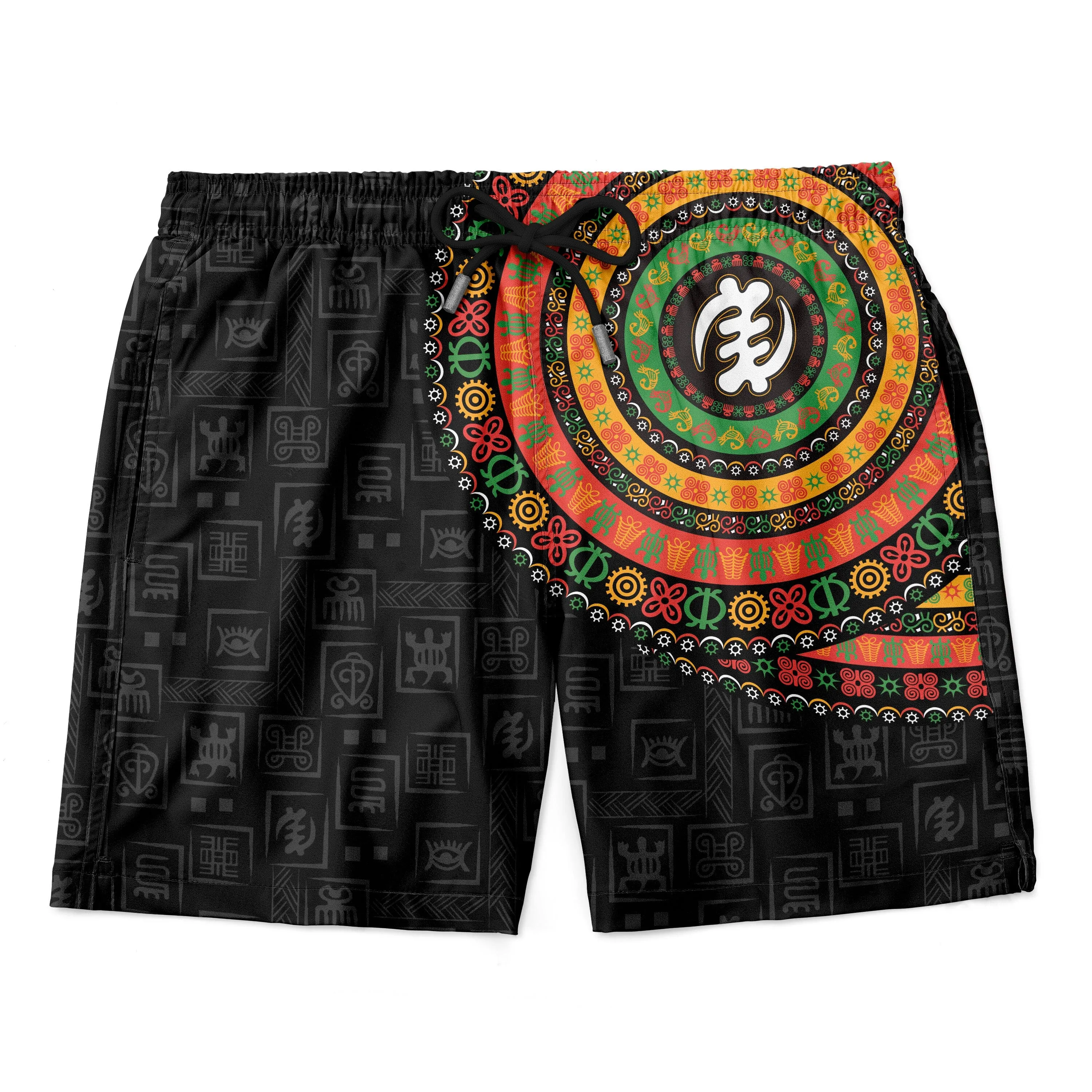 Adinkra Symbols Print T-shirt and Shorts Set